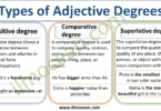 all types of adjective degrees